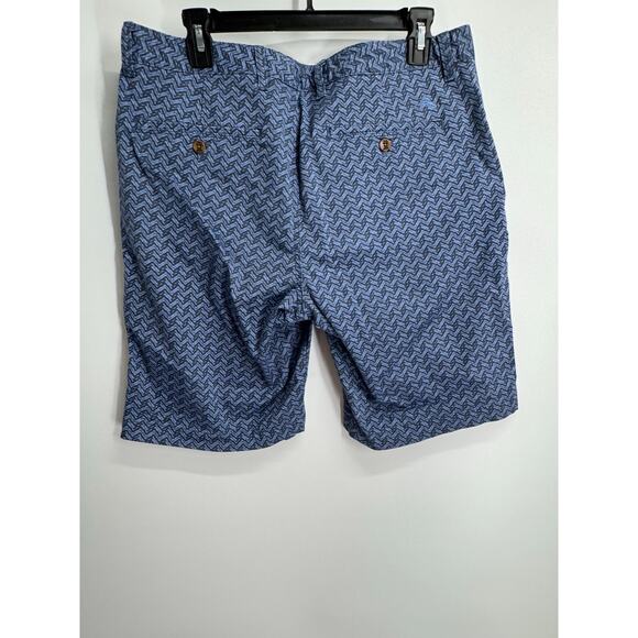 Tommy Bahama Men’s Sz 33 Blue Golf Wave Print Shorts Cotton 10" Inseam Summer - Picture 3 of 5